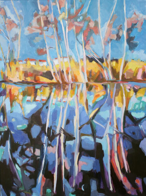 Tree reflection, Denmark