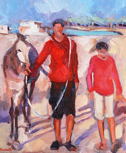 Walking in the desert, Egypt