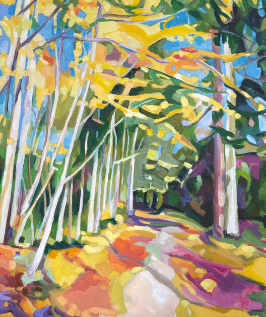 L'Or Automnal huile sur toile 100x81cm